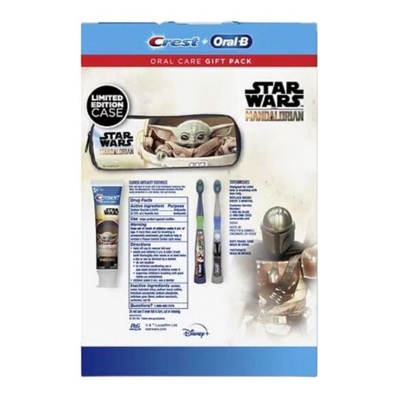 Crest & Oral B Limited Edition Star Wars Mandalorian Oral Care Gift Pack NIB - Picture 3 of 3